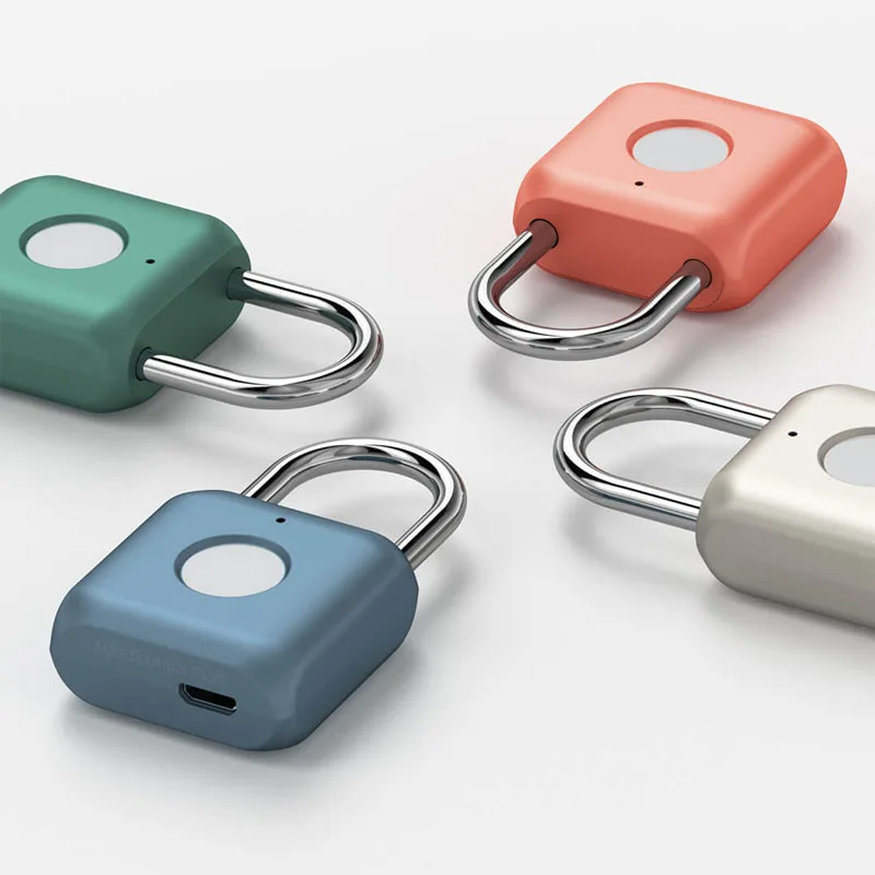 Новый смарт замок Xiaomi со сканером отпечатков пальцев USB Перезаряжаемый дверной