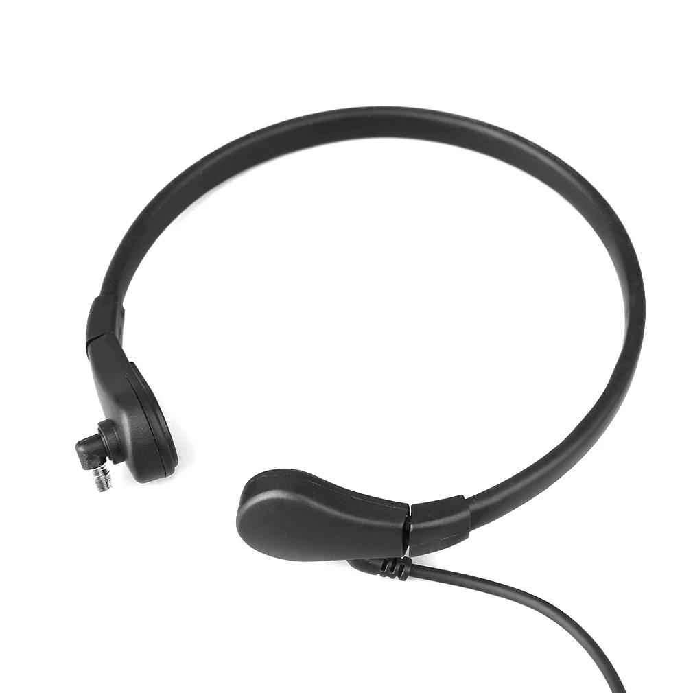 New 2 Wire Air Tube Laryngeal Shock Earphone Headset Earpiece for Kenwood Radios K Type Plug