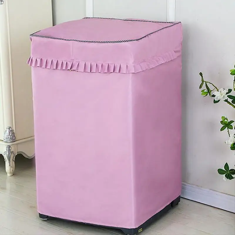 1 шт. Водонепроницаемый печатный чехол для стиральной машины защита от пыли на молнии крышка бытовые принадлежности аксессуары сумка для хранения Органайзер - Цвет: pink