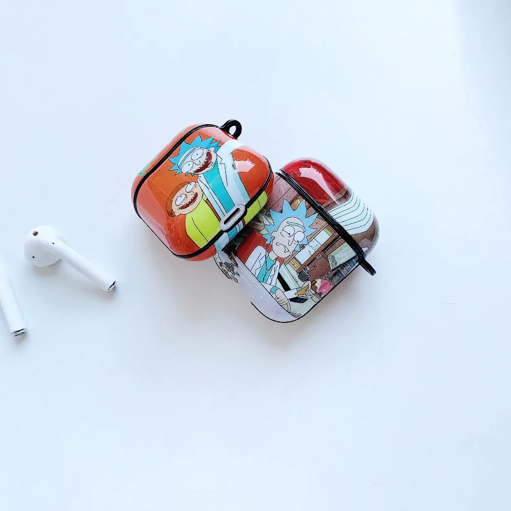 Забавный мультяшный Рик и Морти для Apple AirPods 1 2 Pro, мягкий ТПУ чехол для зарядки, беспроводной Bluetooth чехол для наушников