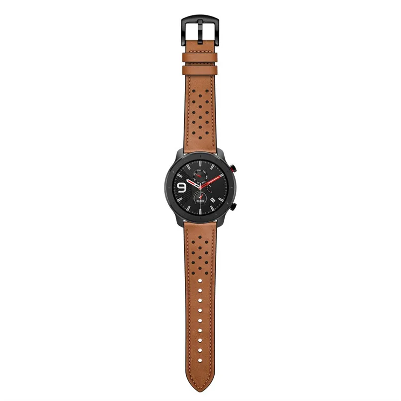 Leather Replacement Wristband for AMAZFIT GTR Smart Watch 47MM Watch Band Strap Fashionable Strap strong and durable 40AUG1614