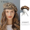 T-MAO Women's Cute Beret Vintage Hats For Women Leopard Felt Hat Woolen Winter Hat Women's Beret With Visor Warm KPop Beret Hat ► Photo 1/6