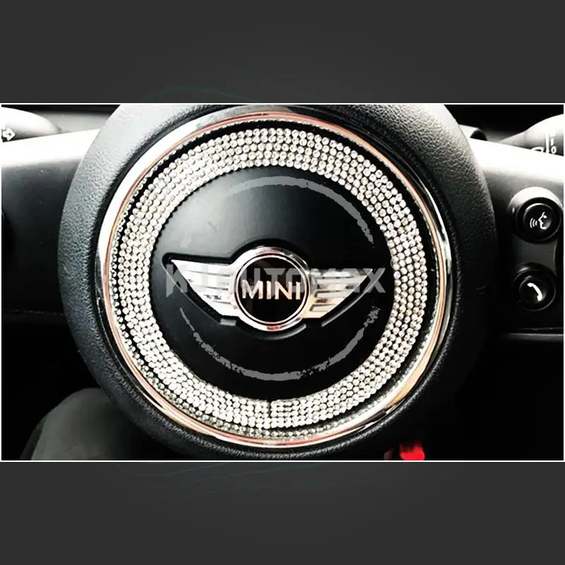 KJAUTOMAX для Mini Cooper F55 F56 хрустальное украшение на руль кольцо мягкое