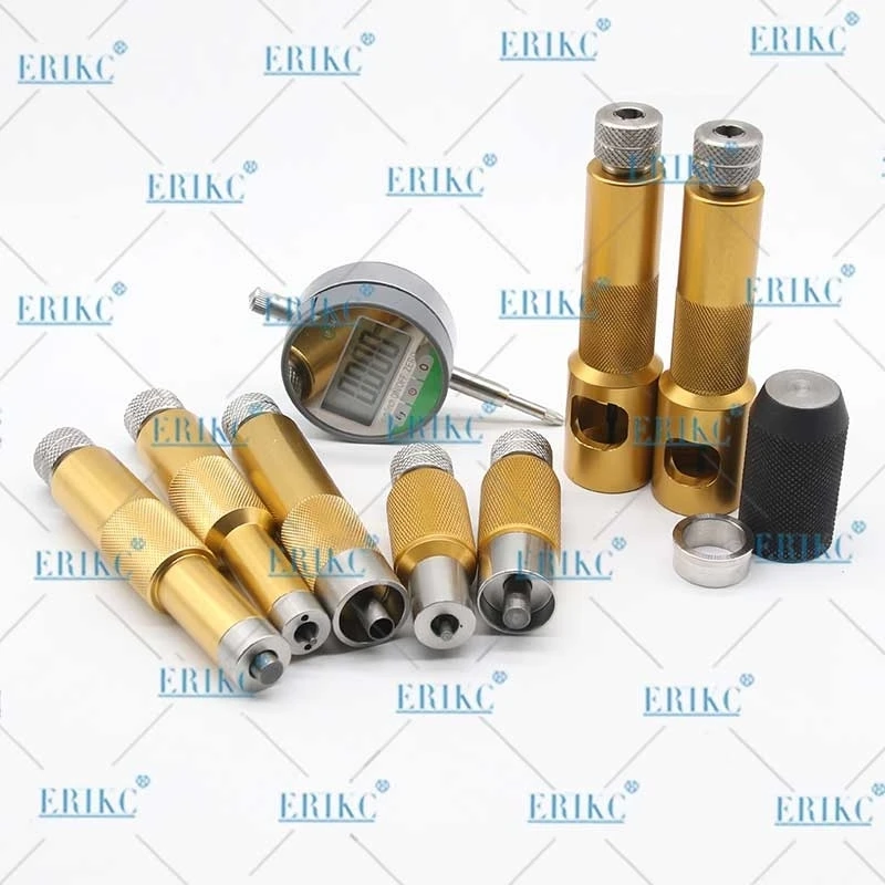 ERIKC Common Rail Nozzle Washer Space Testing Tools Sets E1024007 Injector Gaskets Shims Lift Measure Instrument (3)
