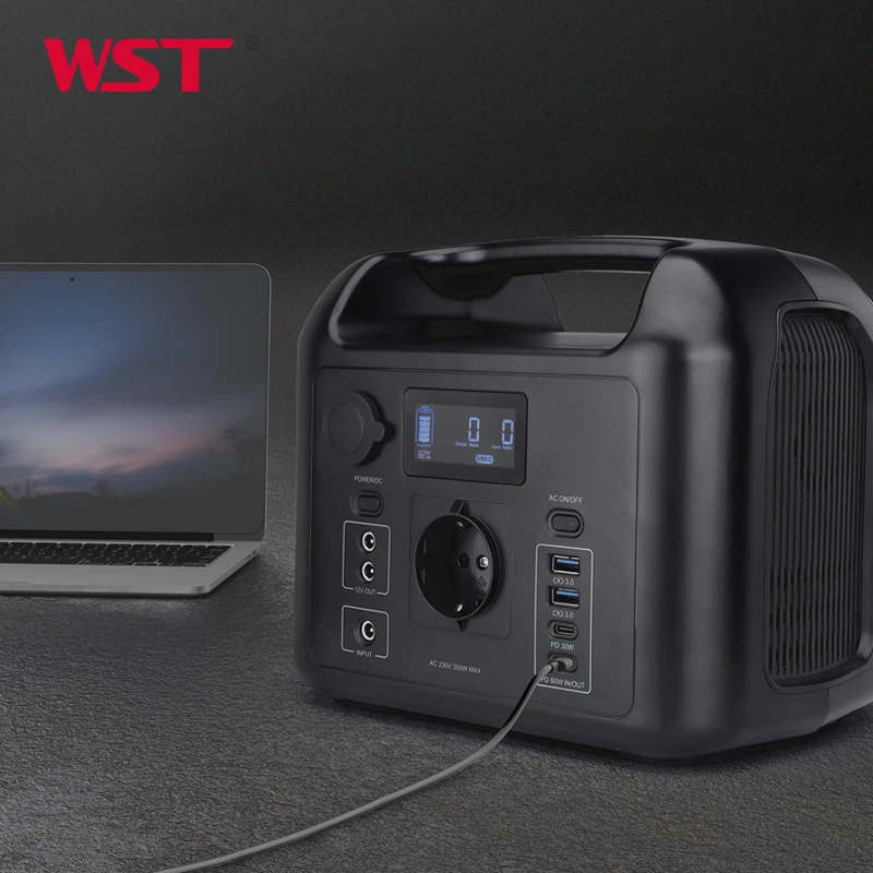 300W LiFePo4 Battery Power Station AC 220V 110V Outdoor Mobile Supply QC3.0 Quick Charge Solar Generator | Мобильные телефоны и