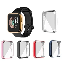 Защитный чехол из ТПУ с покрытием для Xiaomi Mi Watch Lite, защитный чехол на весь экран для Mi Watch Lite Защитный чехол из ТПУ с покрытием для Xiaomi Mi Watch Lite, защитный чехол на весь экран для Mi Watch Lite