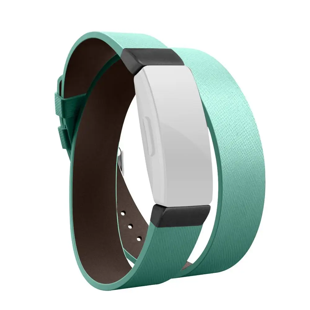 Двойной тур кожаный ремешок для часов Браслет для Fitbit Inspire/Inspire HR унисекс подарок для друга роскошный ремешок для часов длинный ремешок