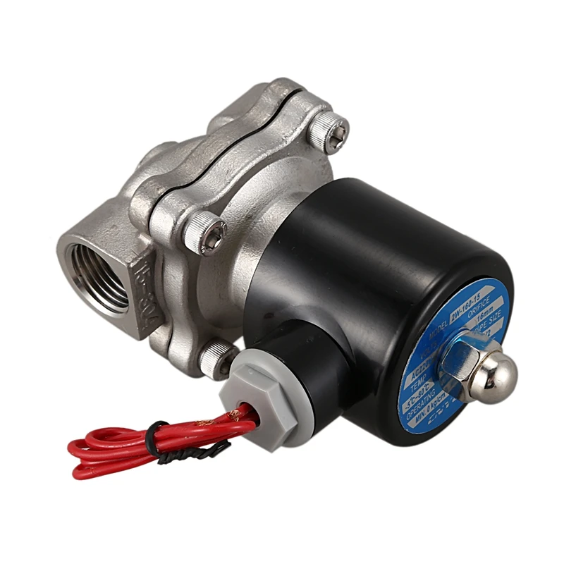 Электрический Соленоидный клапан из нержавеющей стали 220V DN15 пневматический клапан для воды, нефти и газа
