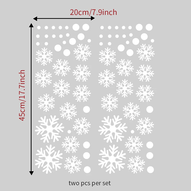 2 шт/1 Набор рождественские снежинки наклейки на окна зимние наклейки на стену для детей комнаты рождественские украшения для дома зимнее украшение