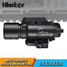 Тактический охотничий армейский X400 страйкбол оружие Глок вспышка светильник 3 Вт 400 люмен разведчик оружейный светильник с красным лазером прицел для пистолета AR15