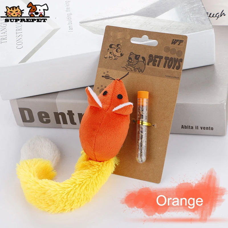 Orange Игрушки для животных SUPREPET, игрушки для кошек, маленькие милые игрушки для кошек С Кошачьей Мятой, игрушки для котят, игрушки для кошек, интерактивные игрушки для кошек, игрушки для питомцев - Цвет: Orange