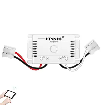 

TUYA Wifi Light Switch 1 Gang Remote Lamp Switchs Smart Relay Receiver Module 10A AC 90-250V Voice Control