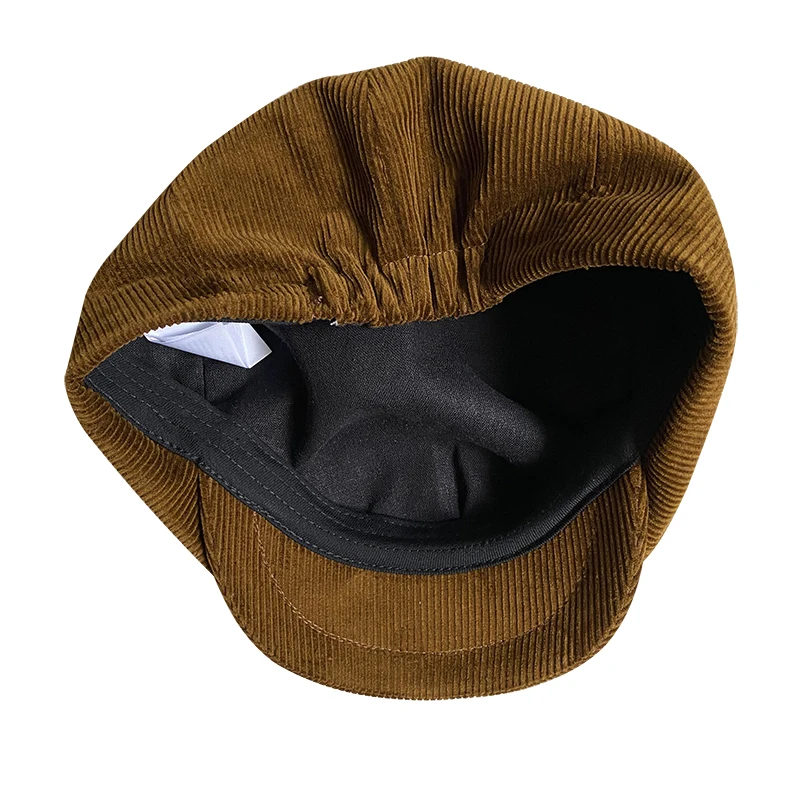 Retro Winter Caps For Men Corduroy Newsboy Hat Woman Flat Cap Male Warm Cap Dad Outdoors Casual Octagonal Cap Gatsby Hat BLM375 flat beret cap