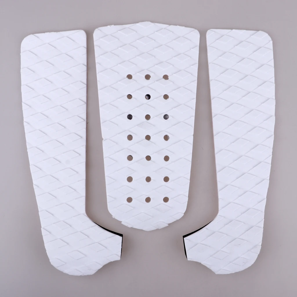 3Pcs Surfboard Traction Tail Pad Surfing Stomp Mat Deck Grips Shortboard SUP Water Sports for Skimboarding Surfboard Skimboard