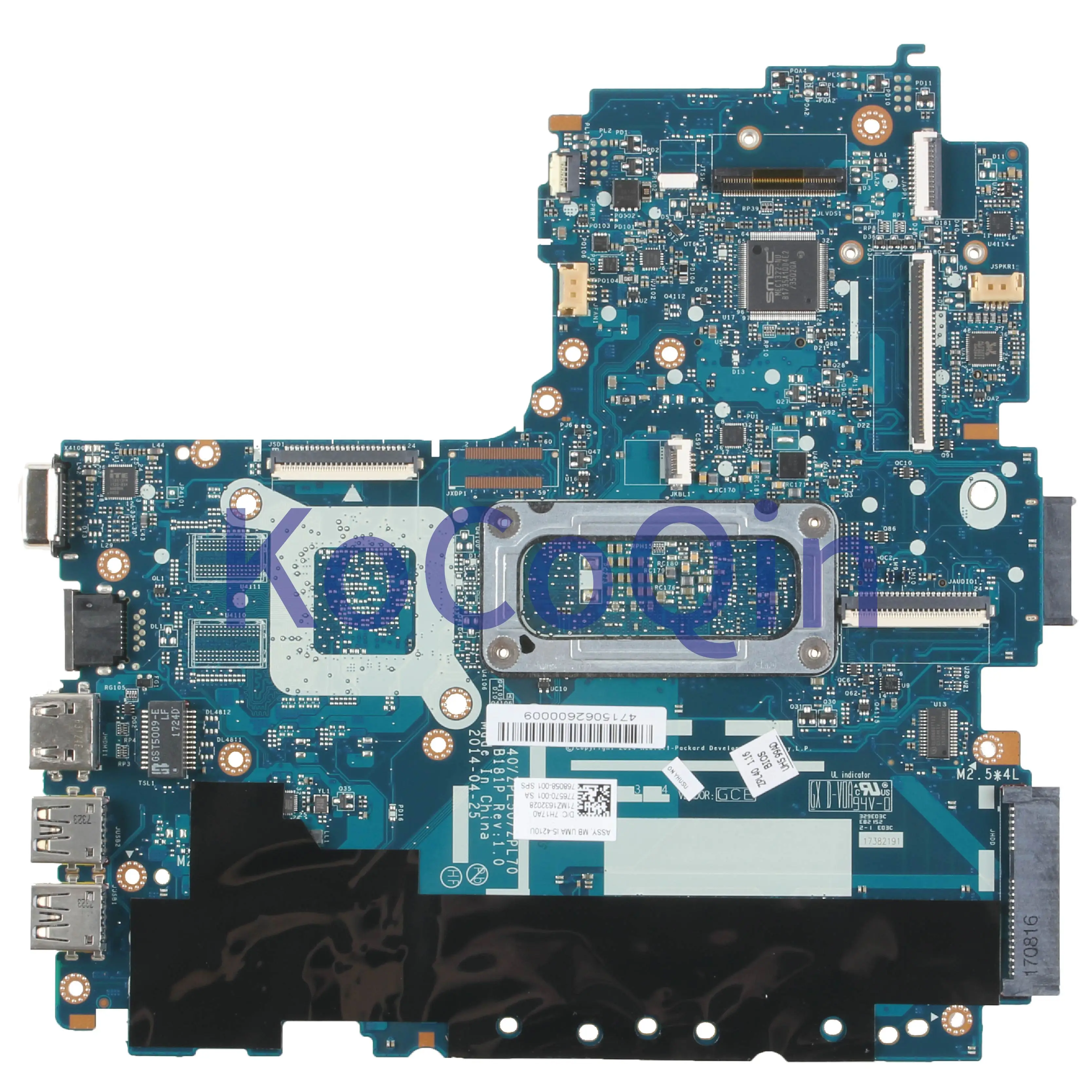 New  KoCoQin Laptop motherboard For HP Probook 440 450 G2 Core I5-4210U Mainboard 768058-001 776570-501 