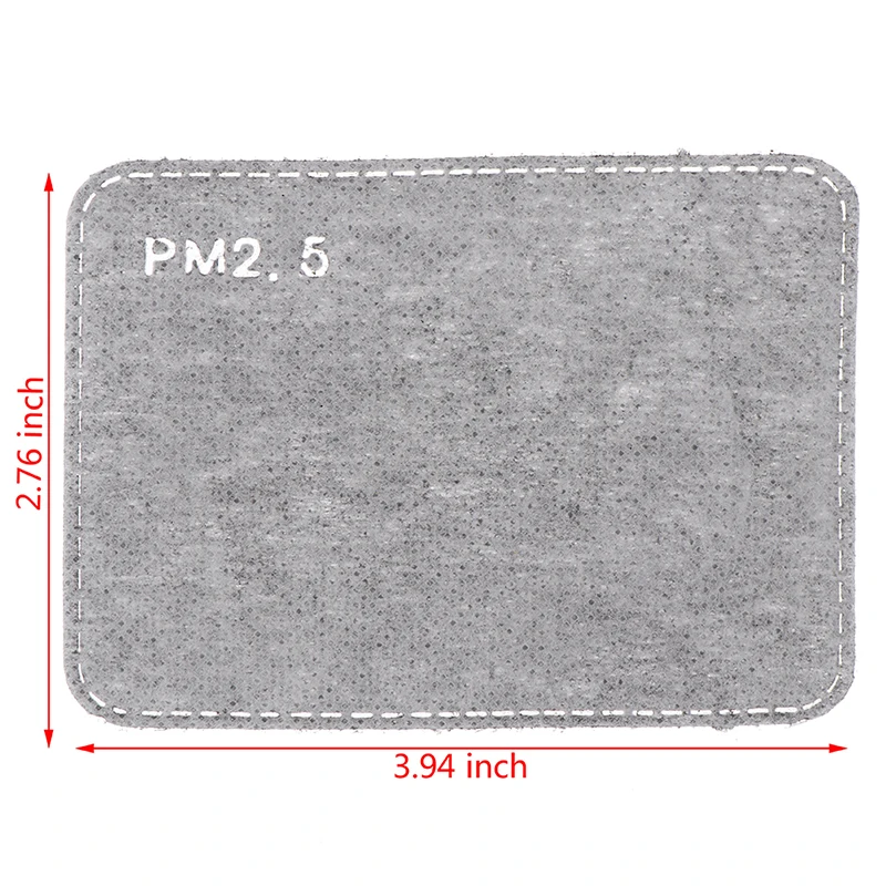 20 шт. = 10 пакетов PM2.5 фильтр с активированным углем маска для лица дыхательная вставка защитный рот