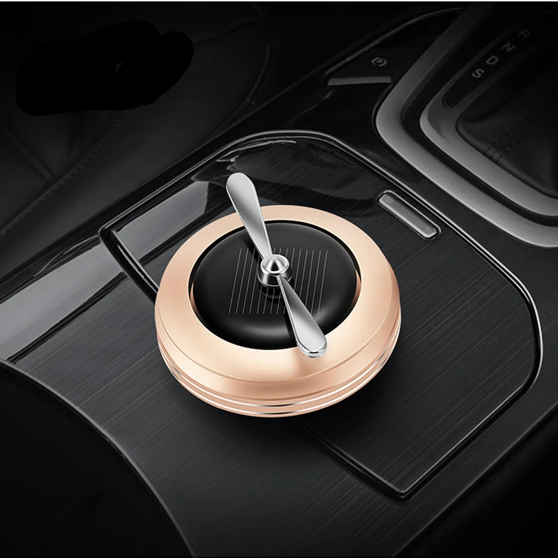

Car Air Freshener Aromatherapy Solar Rotating Luxury Perfume Vehicle Diffuser For The Home Electric Flavoring Auto Accessories