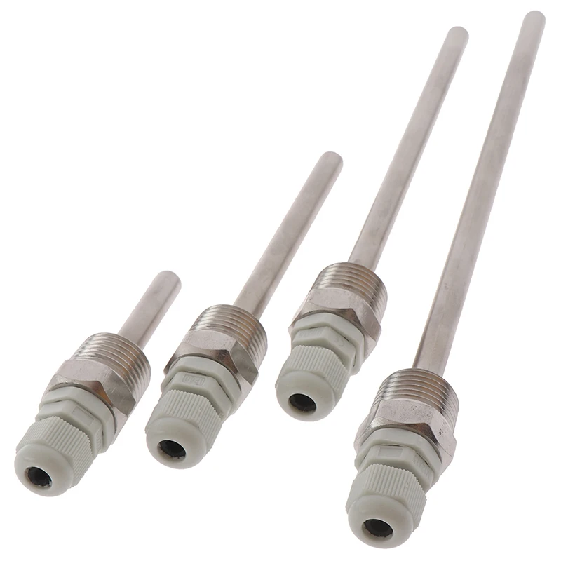 50-200mm Stainless Steel Thermowell 1/2" NPT Threads Temperature Sensors