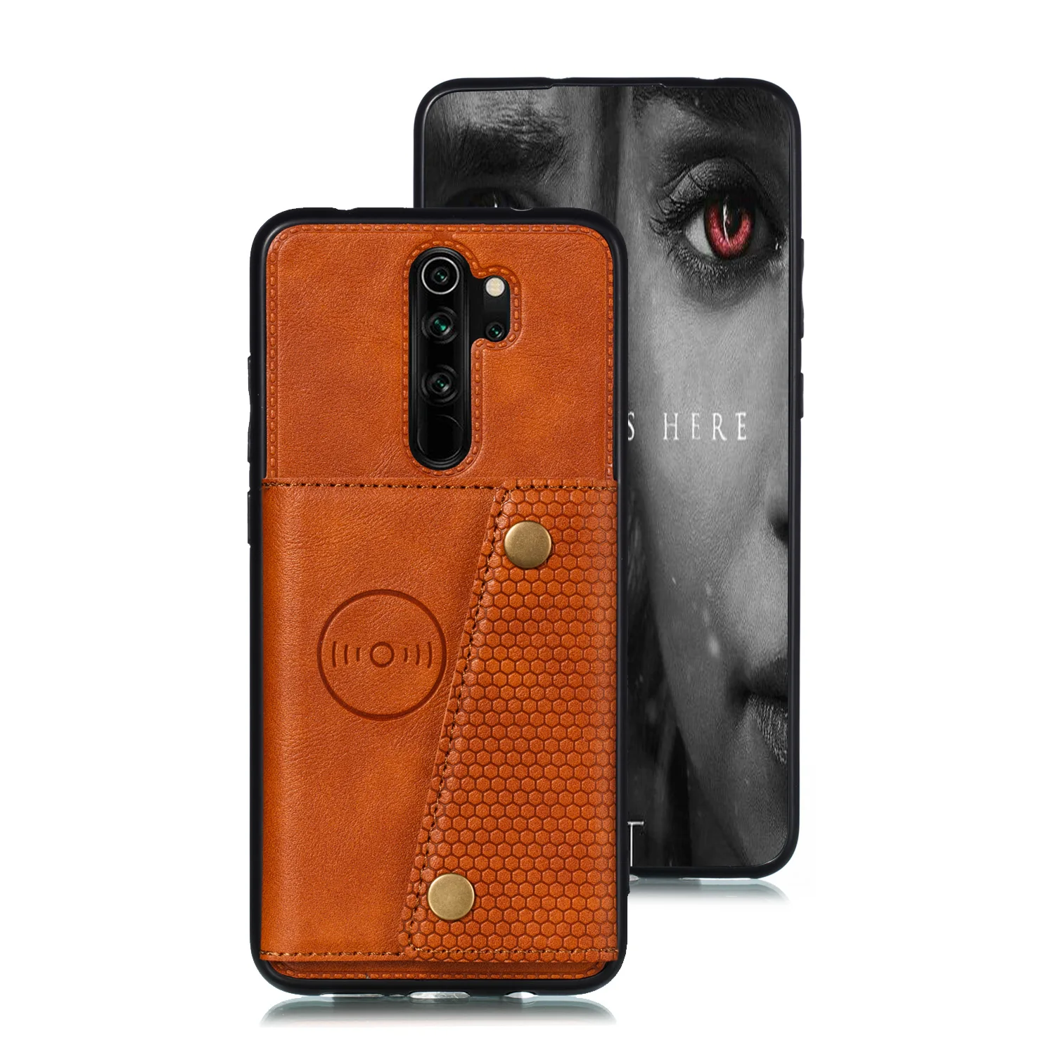 Xiomi Note8 Redmi Note 8 Pro Чехол держатель для карт кошелек чехол для Xiaomi Redmi Note 8 Global чехол из искусственной кожи с магнитной подставкой - Цвет: Коричневый