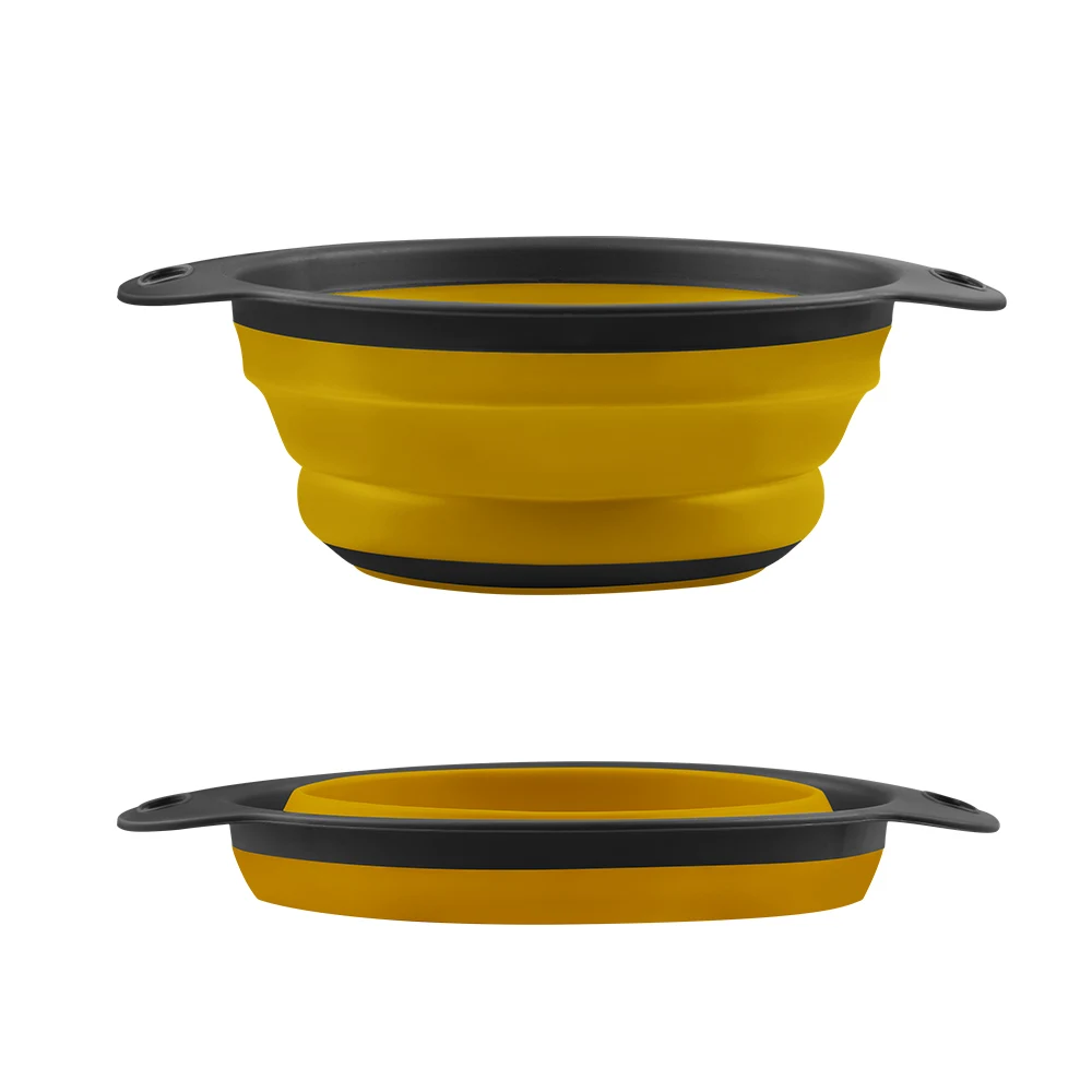 Yellow Xyj складная корзина для слива дуршлаг для фруктов и овощей корзина для мытья ситечко складной Слив домашний кухонный Организатор ситечко - Цвет: Yellow
