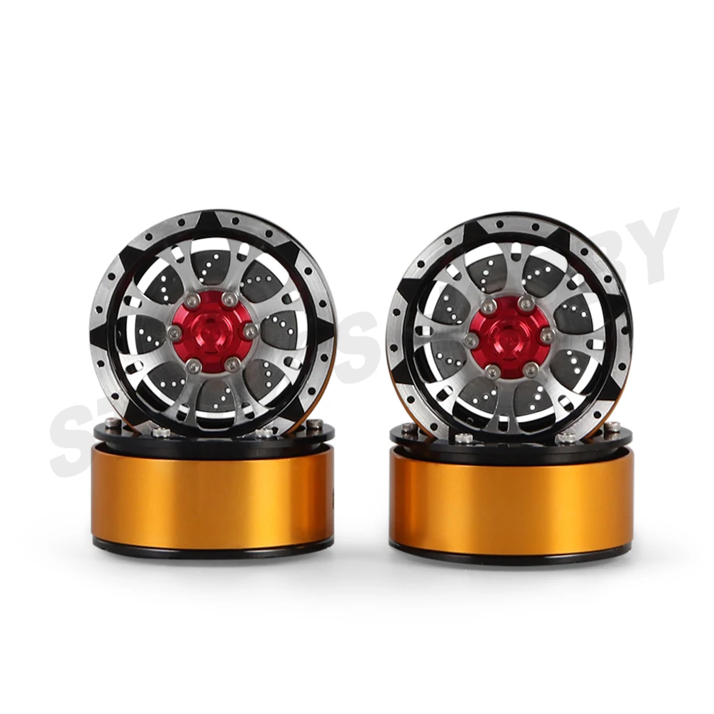 Колеса из алюминиевого сплава с Тормозным Диском для 1 7 RC Crawler Axial SCX10 Wraith 1/10 RC4WD TF2