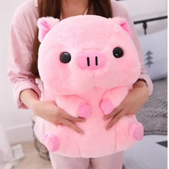 

40cm Soft Pig Big Doll Fat Round Pig Plush Toy Stuffed Animals Doll Baby Piggy Kids Appease Pillow for Girls Lover Chrismas Gift