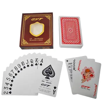 

GYT Matting Top Plastic PVC Playing Cards Poker Cards - Waterproof,Double-sided Grinding, Plastic Box Gift Collection