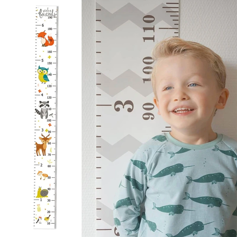 

Kids Meter Wall Chart Hanging Height Growth Measuring Ruler Baby Nursery Decor 91AD