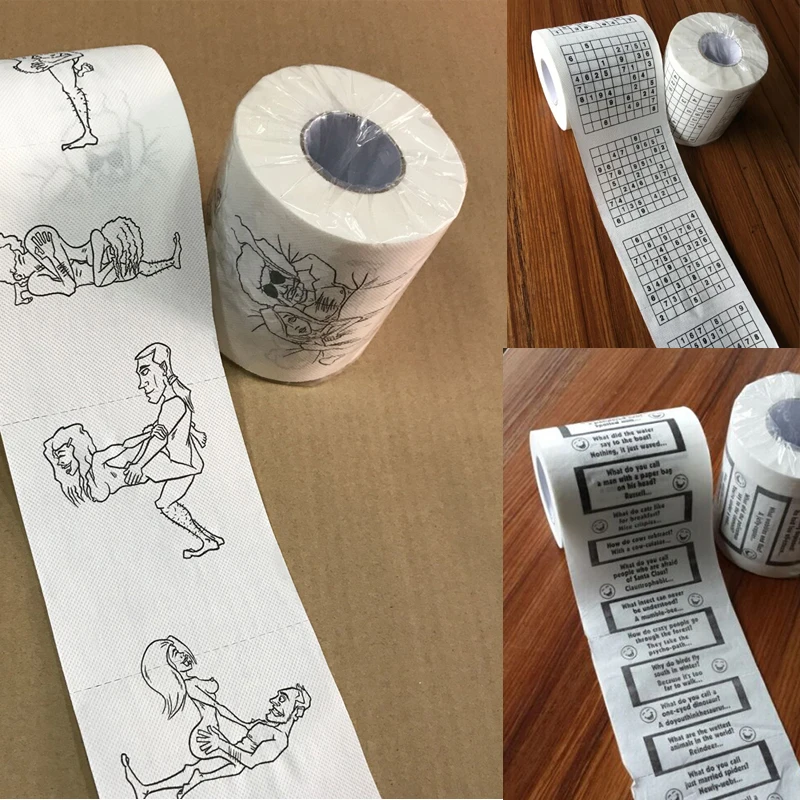 Hot Super Funny Joke Paper Towels Toilet Paper Bulk Rolls Bathroom Tissue  Soft 3Ply - AliExpress