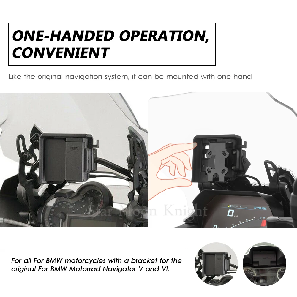 For BMW R1250GS R1200GS S1000XR R 1200 1250 R RS RT GPS Navigation Bracket  Device Holder For Original Navigation Recordings| | - AliExpress