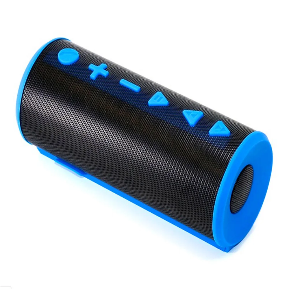 Синий Высокая мощность Bluetooth динамик бас Колонка музыкальный центр Портативная колонка с сабвуфером Саундбар 3,5 мм Aux Handsfree музыкальный телефон - Цвет: Синий