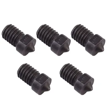 

5 Pcs Steel nozzle Professional Sturdy Prime Durable Printer Accessories Hardened Steel 3D Printer Parts for Machine Printer