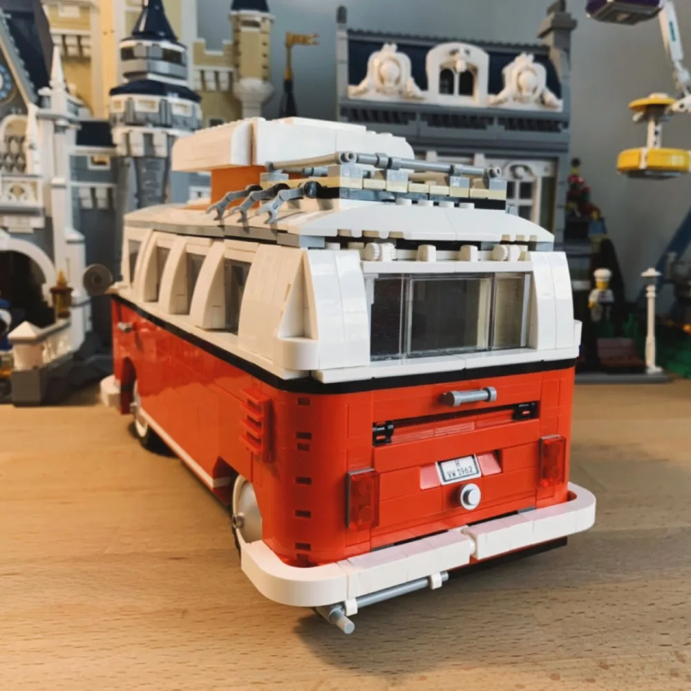 21001 Volkswagen T1 Camper Van Creator Expert Совместимость с Iegoset 10220 строительные блоки кирпичи модели классических машин игрушки подарки