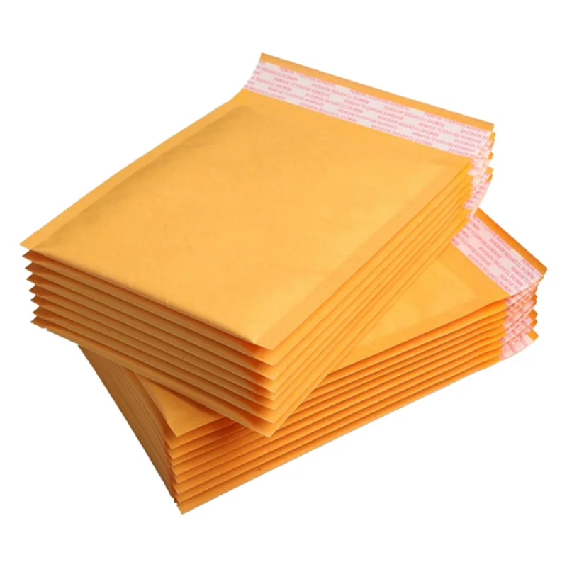 

60 Pcs/Lot Kraft Paper Mailers Bubble Envelopes Bags Mailers Envelope with Bubble Mailing Bag
