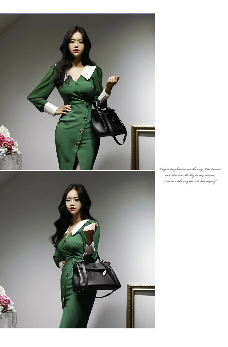 2022 فستان بسيط بابه واكمام طويله تصاميم كوريه جديد فساتين العيد لعام