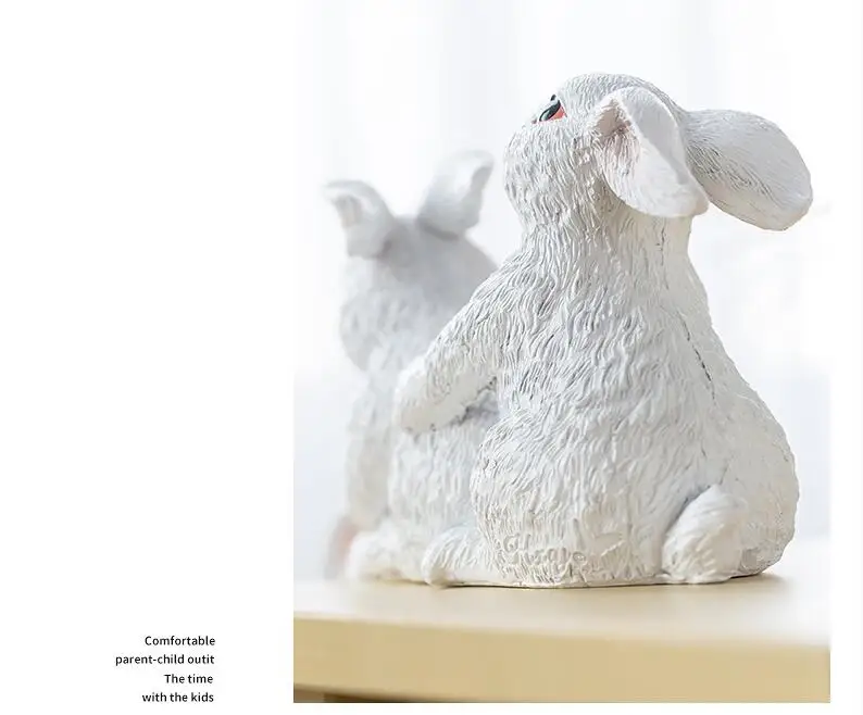 Скандинавские Ins креативный офисный стол смоляная заячья украшение ручной работы предметы домашнего обихода фигурки животных гостиной искусство
