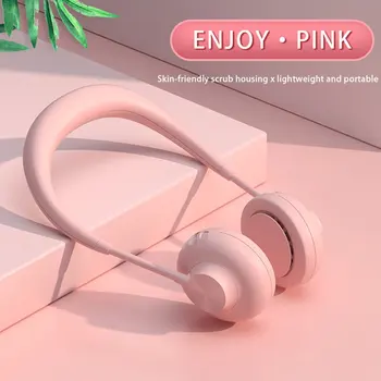 

Hands Free Neckband Fan Portable Neck Hanging 2 Fans Usb Rechargeable Sport Fan Cooling Electric Fan 3 Speeds Adjustable
