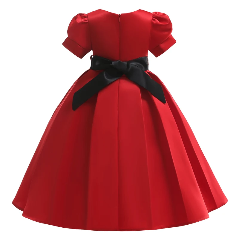 Robe Fille Hiver/рождественское платье для маленьких девочек вечерние платья принцессы на свадьбу для девочек костюм для девочек 3, 4, 5, 6, 8 лет