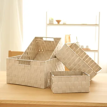 

Element Write Plastic Weave Multipurpose Accept Box Desktop Office Sundries Snacks Accept Box Shower Room Accept Basket