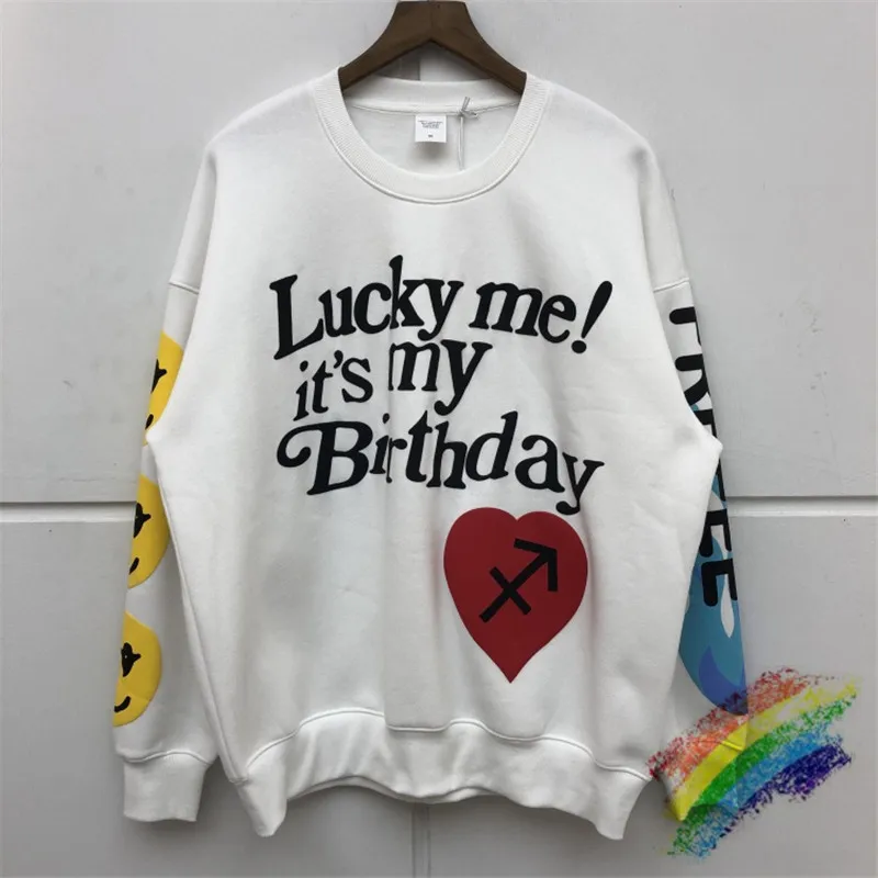 

New Kanye West Swearshirts 3D Printing Smiley Face Luck Me Kids See Ghosts Birthday Kanye CPFM.XYZ Hoodie Pullover