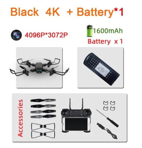 With Foam box SG700 RC Дроны с двойной камерой hd RC вертолет 4k Дрон 20 минут долгий полёт Профессиональный Квадрокоптер Follow Me drohne игрушки - Цвет: With Foam box