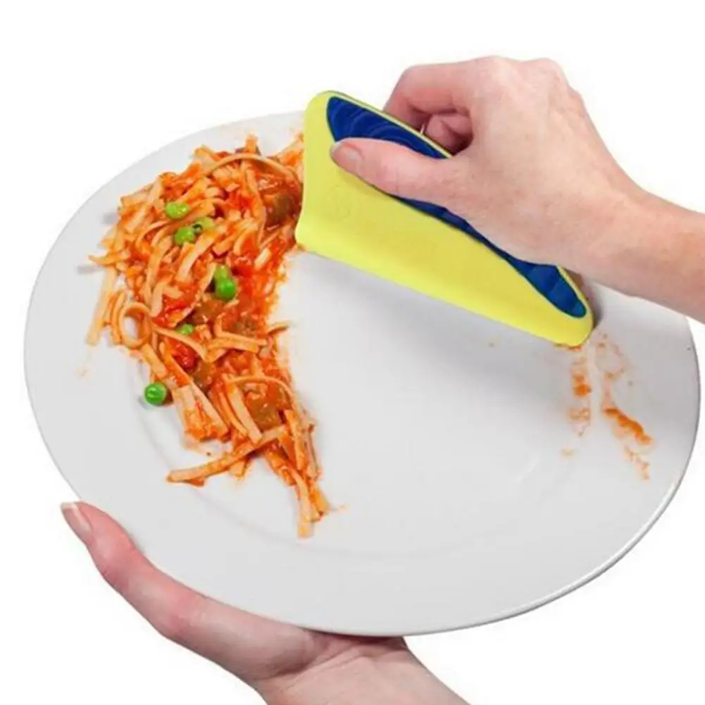 

GloryStar Practical Dishwashing Silicone Scraper for Food Oil Cleaning Kitchen Tool Random Color