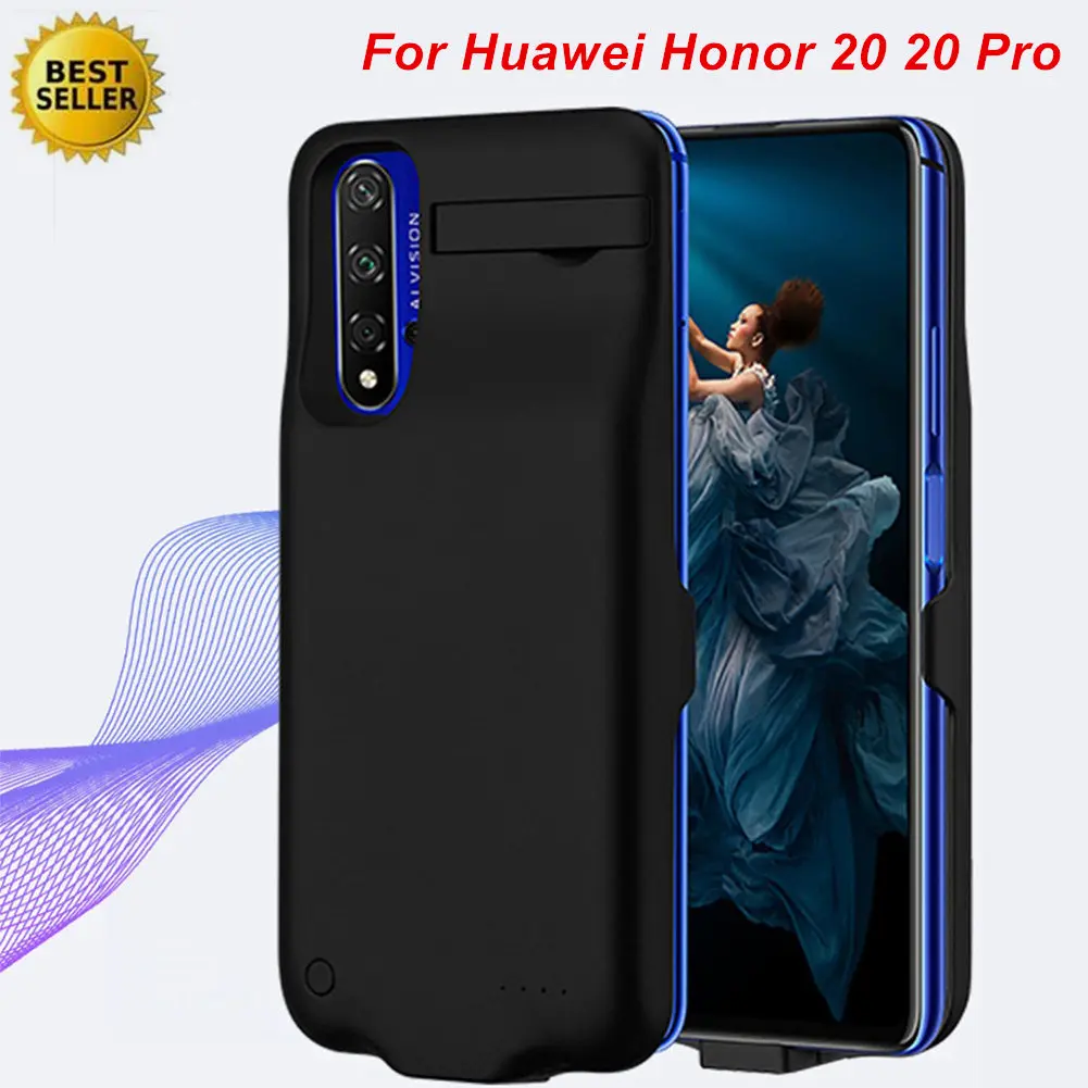 6000 мАч для huawei Honor 20 Pro Чехол аккумулятора подставка смартфона зарядное