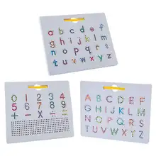 

Practice Magnetic Sketchpad Colourful Montessori Magnetic Letter Tracing Magnetic Drawing Board for Preschool Toddlers