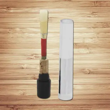 

High Quality Red Handmade Pro Apprentice Soft Cork Oboe Reed Musical Medium Wind Music Instrument Accessories with Storage Box