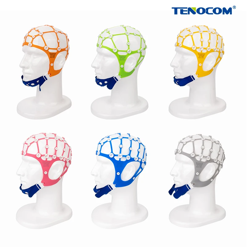 20 Channels Eeg Head Cap Templateelastic Caps For Cup Electrodes
