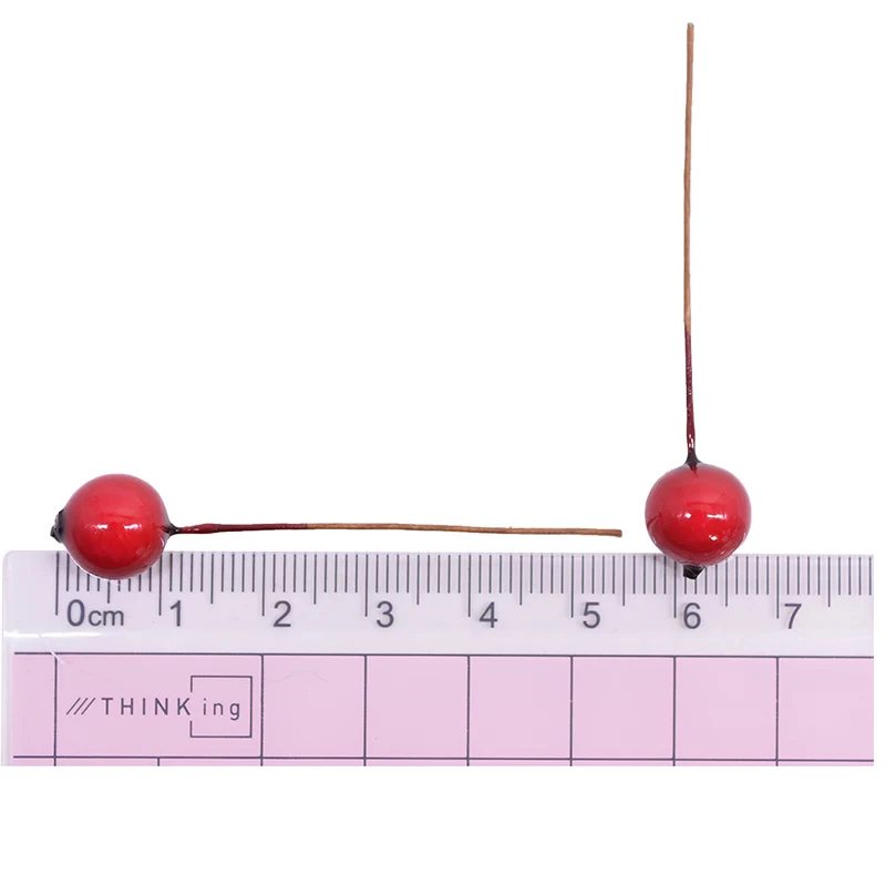 100Pcs Mini Pomegranate Artificial Flowers Stamens Red White Berries Cherry Fake Fruit for Wedding Christmas Decoration Artificial Plants Artificial Flowers Artificial Fruits and Vegetables