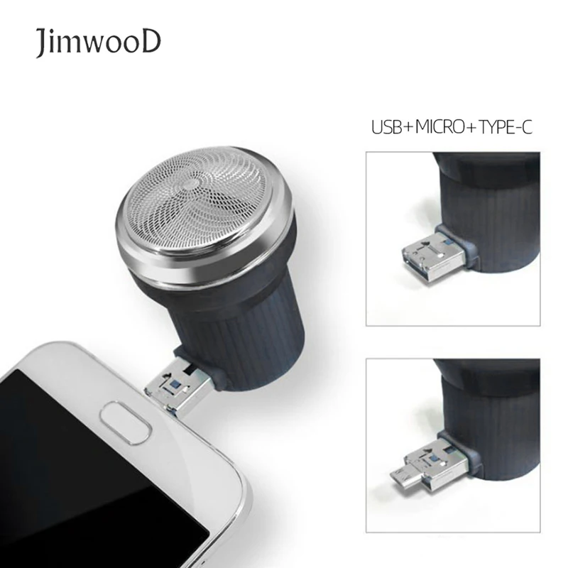 Jimwood портативная Мини электрическая бритва для путешествий кемпинга USB Type-C