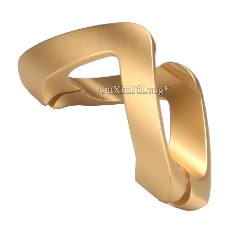 Champagne Gold Топ-дизайн, 2 пары, прочное пространство, алюминиевые стеклянные раздвижные дверные ручки для дома и офиса, ручки для двери, длина 250 мм - Цвет: Champagne Gold