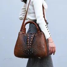 Женская сумка с узором «крокодиловая кожа», новинка, модная сумка через плечо из мягкой кожи, женская сумка, женская сумка